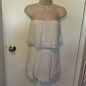 charlotte russe strapless Romper